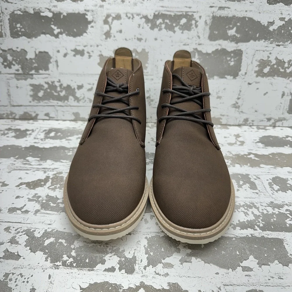 Hawker Rye Chukka‎ Boots Mens Size 11.5 Brown Lace Up Casual Rubber Sole